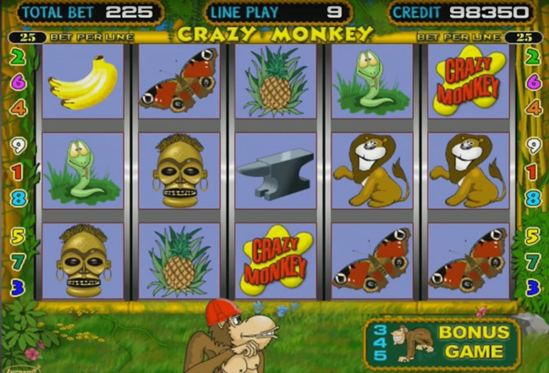 Слоты «Crazy Monkey» в онлайн казино Вулкан Делюкс