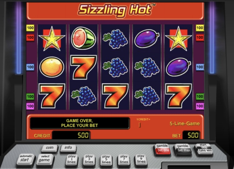 Игровой автомат «Sizzling Hot» в казино Vulcan