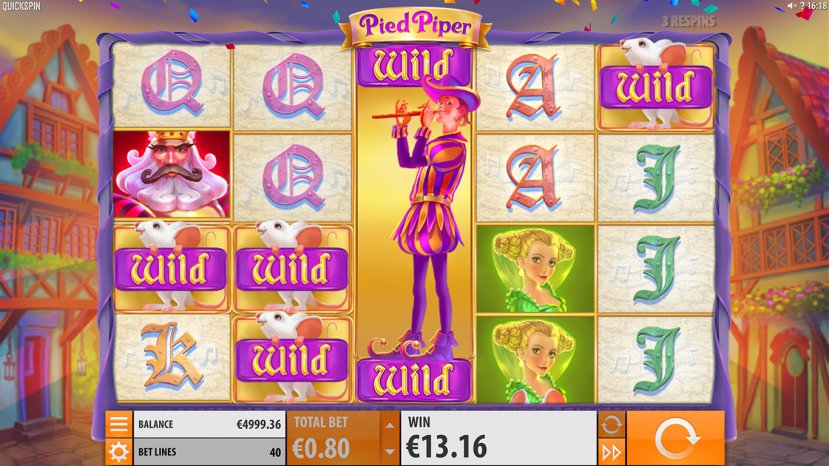 Бесплытный игровой автомат «Pied Piper» в казино Вулкан